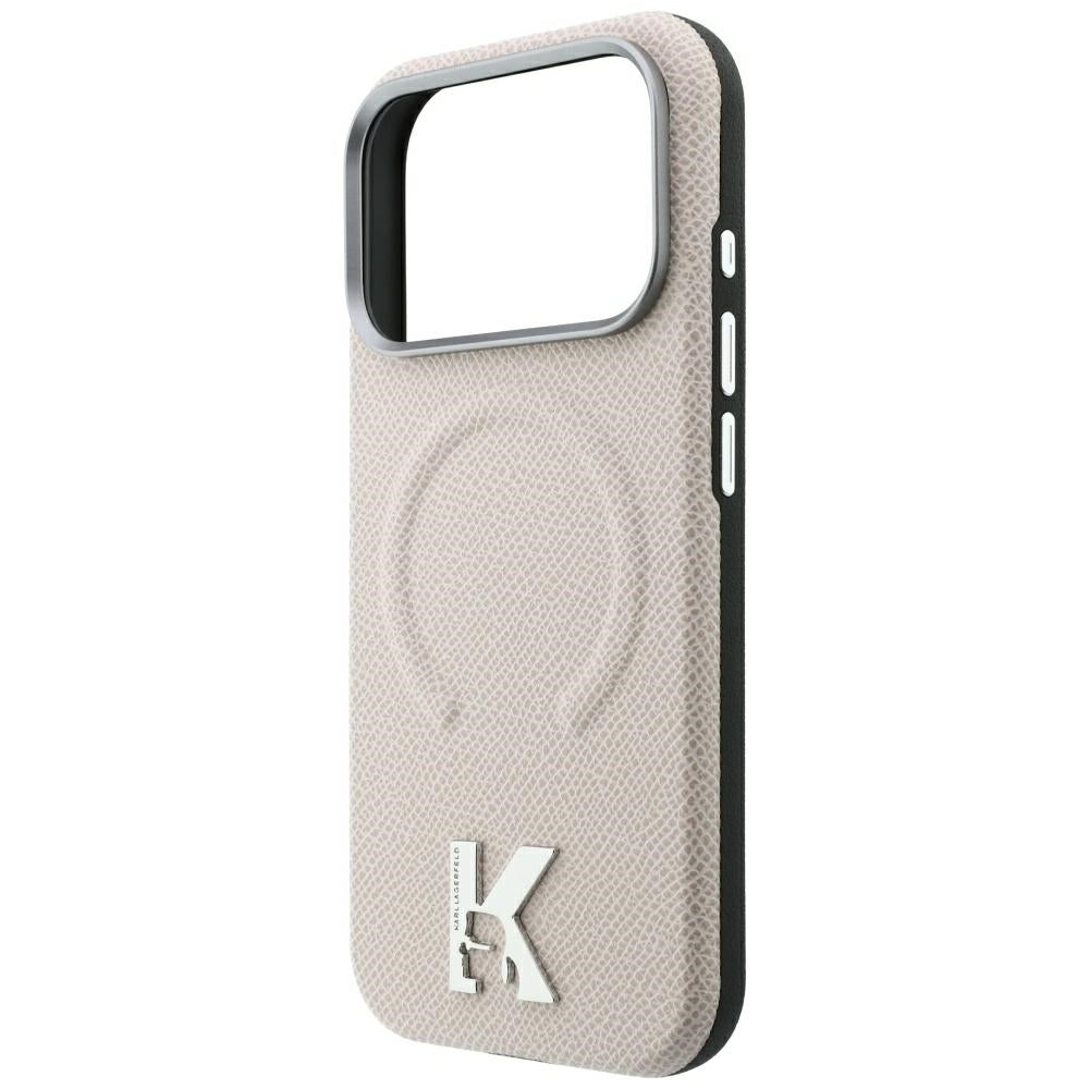 Husa de protectie Karl Lagerfeld compatibil cu iPhone 17 Pro Max / iPhone 18 Pro Max, Bej
