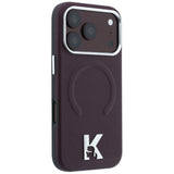Husa de protectie Karl Lagerfeld compatibil cu iPhone 17 Pro Max / iPhone 18 Pro Max, Bordo