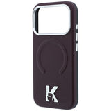 Husa de protectie Karl Lagerfeld compatibil cu iPhone 17 Pro Max / iPhone 18 Pro Max, Bordo