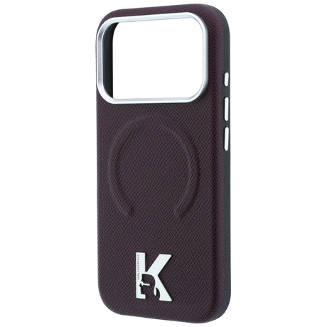 Husa de protectie Karl Lagerfeld compatibil cu iPhone 17 Pro Max / iPhone 18 Pro Max, Bordo