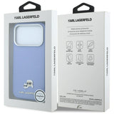 Husa de protectie Karl Lagerfeld compatibil cu iPhone 18 Pro Max / iPhone 17 Pro Max, Albastru