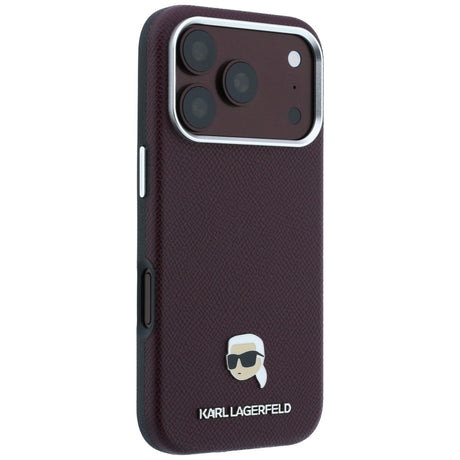Husa de protectie Karl Lagerfeld compatibil cu iPhone 18 Pro Max / iPhone 17 Pro Max, Bordo