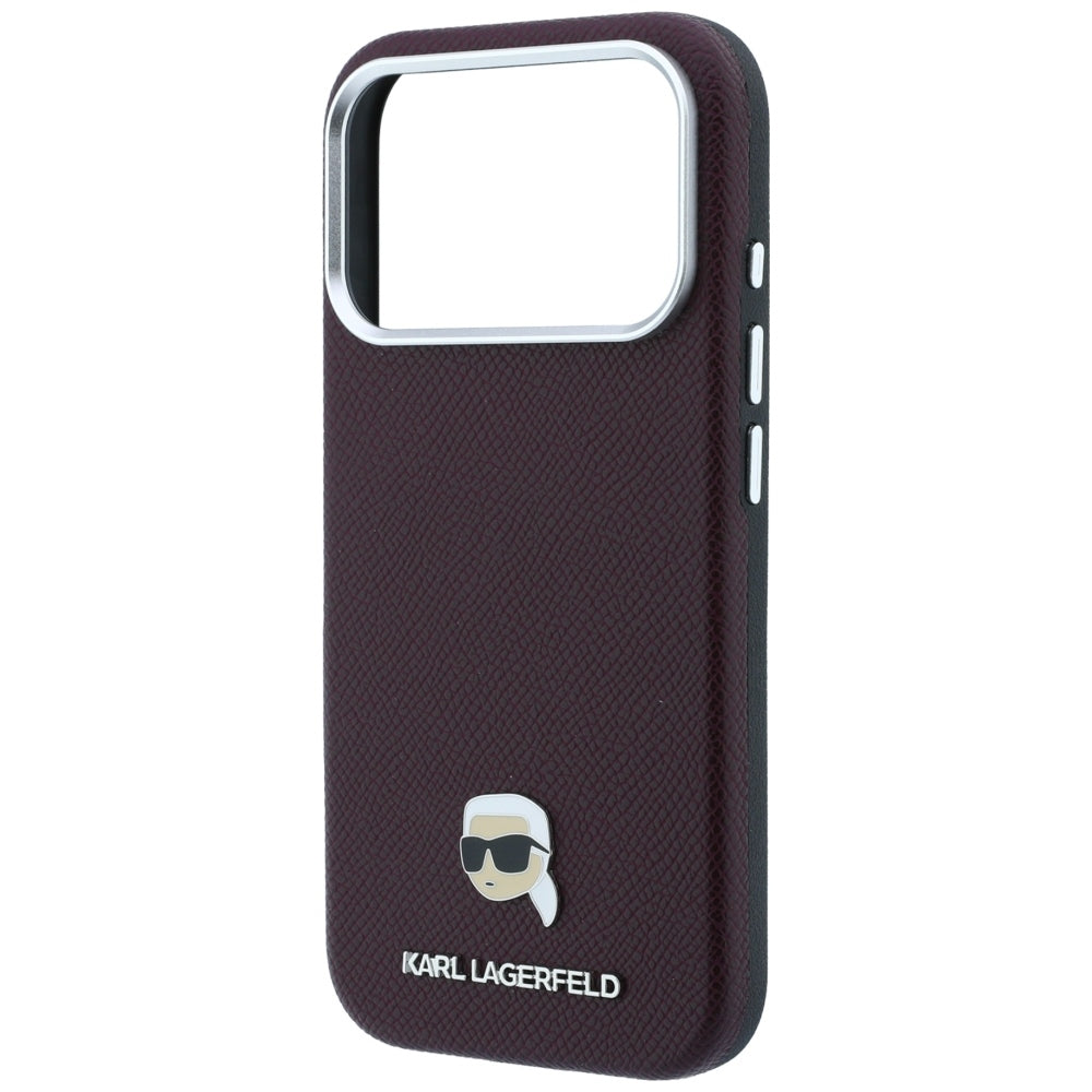 Husa de protectie Karl Lagerfeld compatibil cu iPhone 18 Pro Max / iPhone 17 Pro Max, Bordo