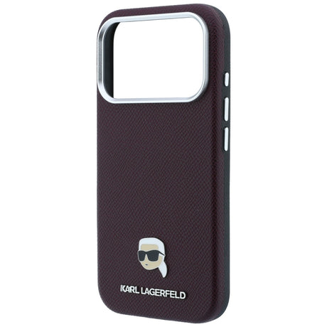 Husa de protectie Karl Lagerfeld compatibil cu iPhone 18 Pro Max / iPhone 17 Pro Max, Bordo