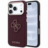 Husa de protectie Guess compatibil cu iPhone 18 Pro / iPhone 17 Pro, Bordo