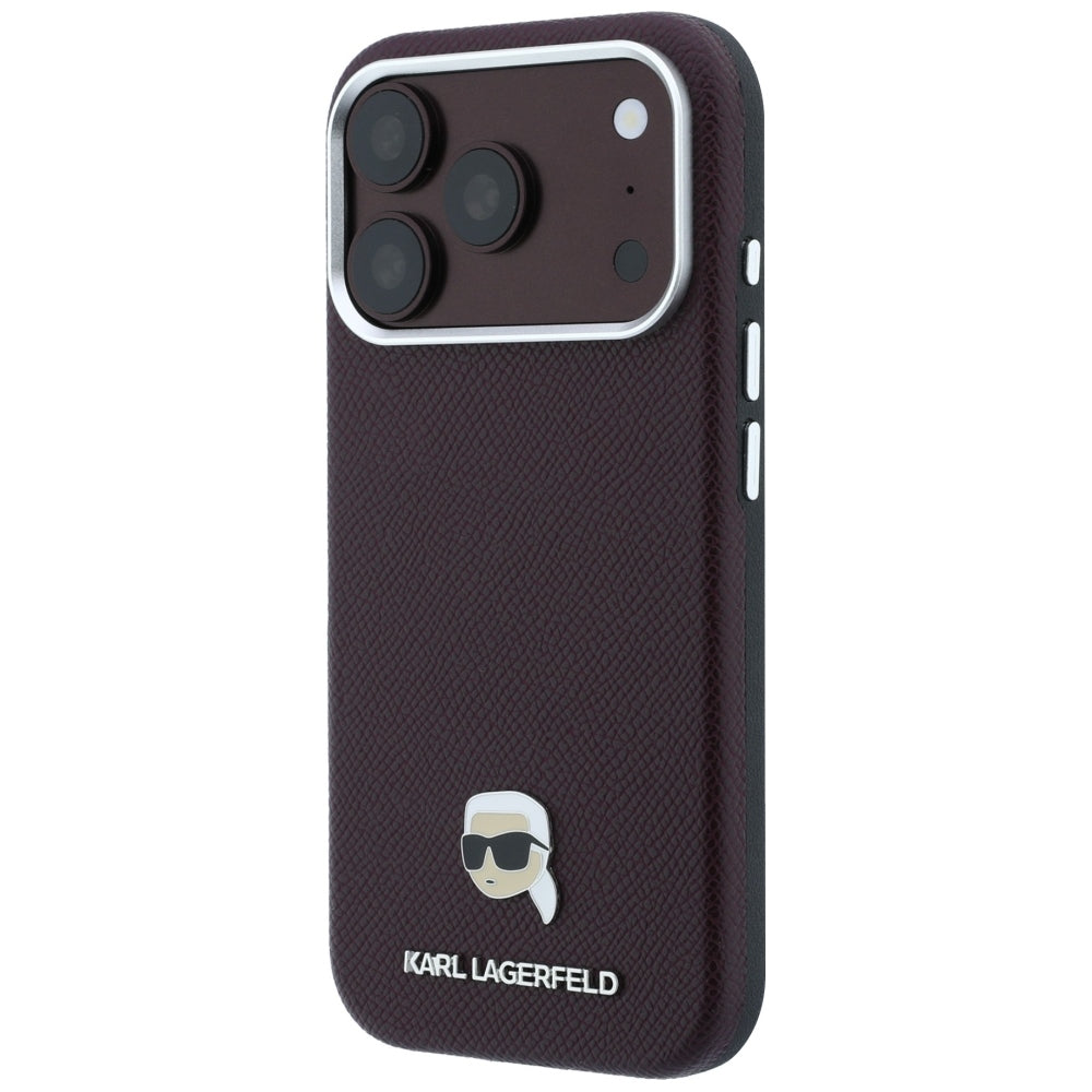 Husa de protectie Karl Lagerfeld compatibil cu iPhone 18 Pro / iPhone 17 Pro, Bordo