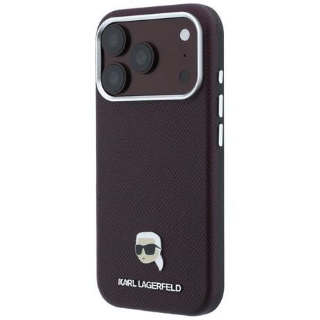 Husa de protectie Karl Lagerfeld compatibil cu iPhone 18 Pro / iPhone 17 Pro, Bordo
