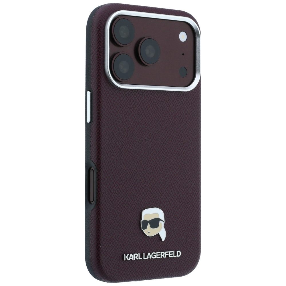 Husa de protectie Karl Lagerfeld compatibil cu iPhone 18 Pro / iPhone 17 Pro, Bordo