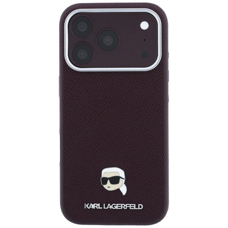 Husa de protectie Karl Lagerfeld compatibil cu iPhone 18 Pro / iPhone 17 Pro, Bordo