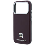 Husa de protectie Karl Lagerfeld compatibil cu iPhone 18 Pro / iPhone 17 Pro, Bordo