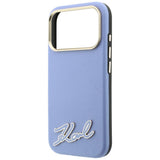 Husa de protectie Karl Lagerfeld compatibil cu iPhone 18 Pro Max / iPhone 17 Pro Max, Albastru