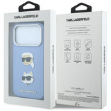 Husa de protectie Karl Lagerfeld Saffiano compatibil cu iPhone 18 Pro / iPhone 17 Pro, Albastru
