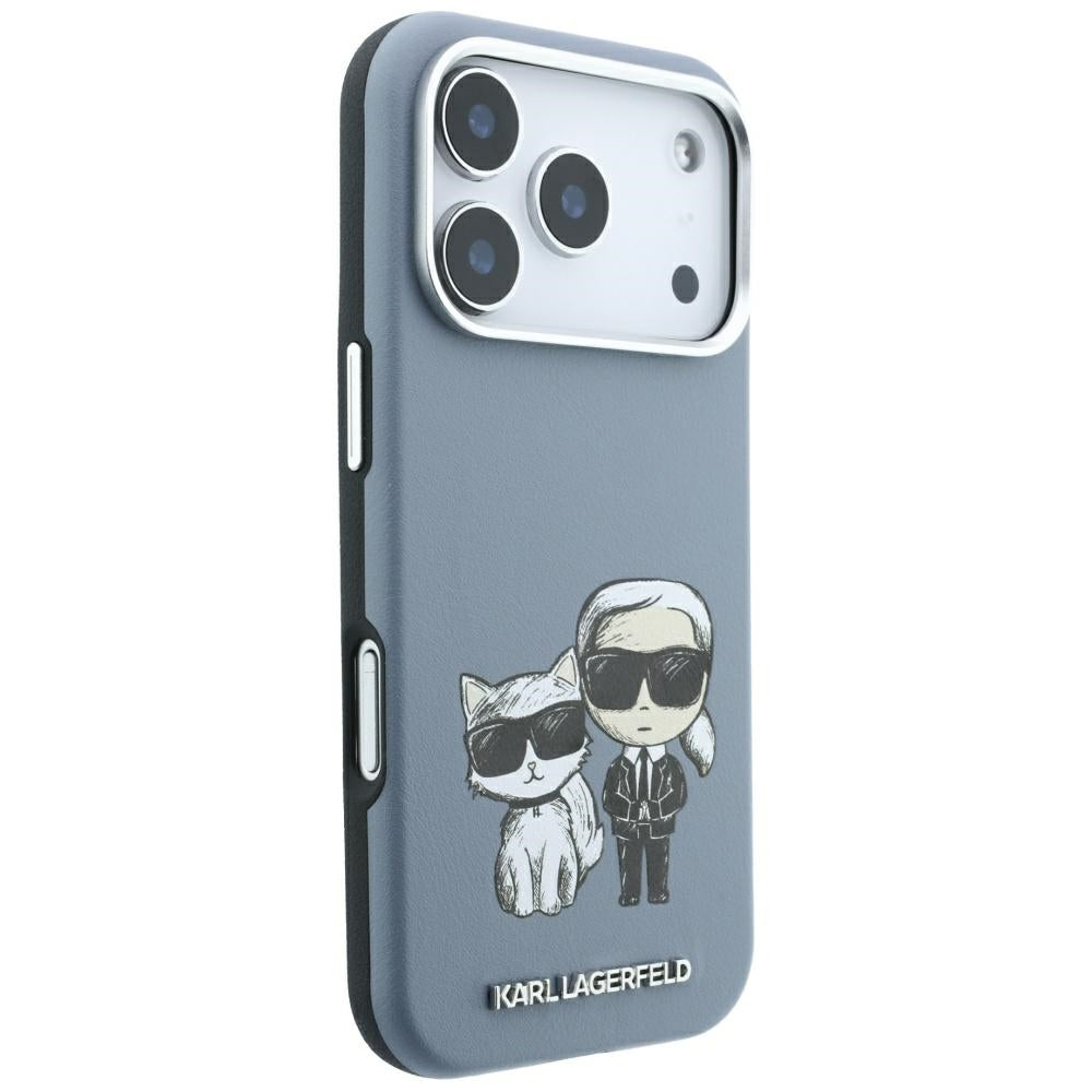 Husa de protectie Karl Lagerfeld compatibil cu iPhone 18 Pro / iPhone 17 Pro, Albastru