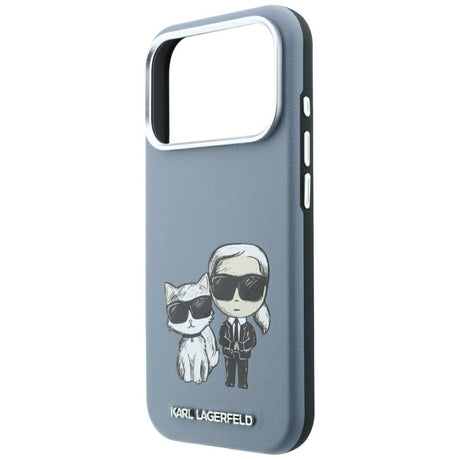 Husa de protectie Karl Lagerfeld compatibil cu iPhone 18 Pro / iPhone 17 Pro, Albastru