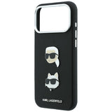 Husa de protectie Karl Lagerfeld Saffiano compatibil cu iPhone 17 Pro Max / iPhone 18 Pro Max, Negru
