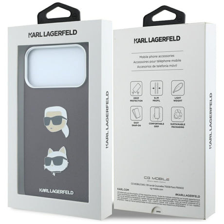 Husa de protectie Karl Lagerfeld Saffiano compatibil cu iPhone 18 Pro Max / iPhone 17 Pro Max, Bordo