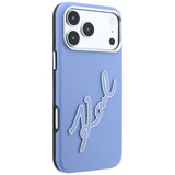 Husa de protectie Karl Lagerfeld compatibil cu iPhone 17 Pro Max / iPhone 18 Pro Max, Albastru