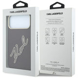Husa de protectie Karl Lagerfeld compatibil cu iPhone 17 Pro Max / iPhone 18 Pro Max, Bordo