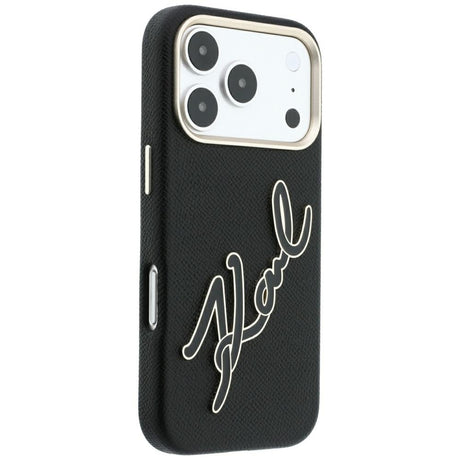 Husa de protectie Karl Lagerfeld compatibil cu iPhone 17 Pro / iPhone 18 Pro, Negru
