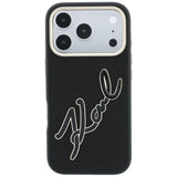 Husa de protectie Karl Lagerfeld compatibil cu iPhone 17 Pro / iPhone 18 Pro, Negru