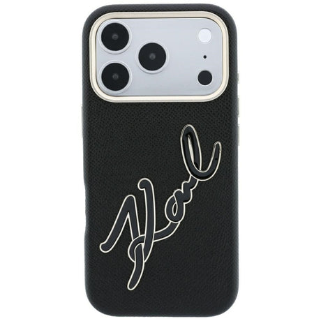 Husa de protectie Karl Lagerfeld compatibil cu iPhone 17 Pro / iPhone 18 Pro, Negru