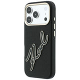 Husa de protectie Karl Lagerfeld compatibil cu iPhone 17 Pro / iPhone 18 Pro, Negru