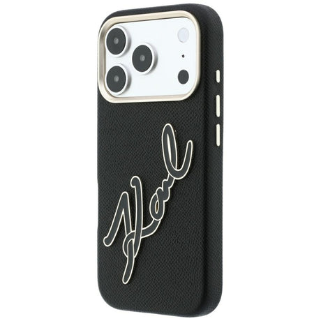 Husa de protectie Karl Lagerfeld compatibil cu iPhone 17 Pro / iPhone 18 Pro, Negru