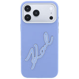 Husa de protectie Karl Lagerfeld compatibil cu iPhone 17 Pro / iPhone 18 Pro, Albastru