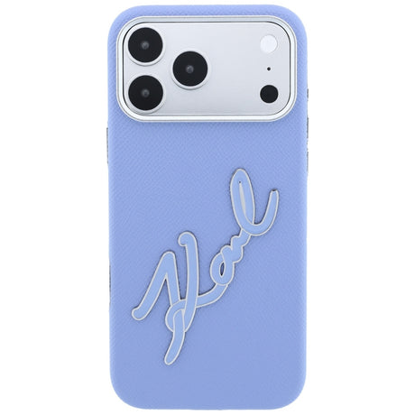 Husa de protectie Karl Lagerfeld compatibil cu iPhone 17 Pro / iPhone 18 Pro, Albastru