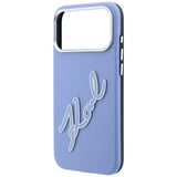 Husa de protectie Karl Lagerfeld compatibil cu iPhone 17 Pro / iPhone 18 Pro, Albastru