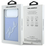 Husa de protectie Karl Lagerfeld compatibil cu iPhone 17 Pro / iPhone 18 Pro, Albastru