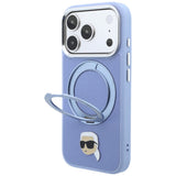 Husa de protectie Karl Lagerfeld compatibil cu iPhone 18 Pro Max / iPhone 17 Pro Max, Albastru