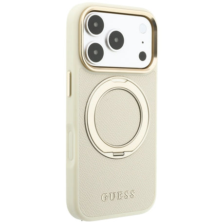 Husa de protectie Guess compatibil cu iPhone 17 Pro / iPhone 18 Pro, Bej