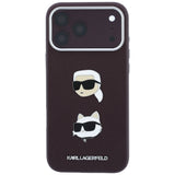 Husa de protectie Karl Lagerfeld Saffiano compatibil cu iPhone 18 Pro Max / iPhone 17 Pro Max, Bordo