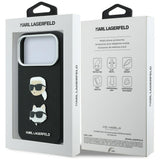 Husa de protectie Karl Lagerfeld Saffiano compatibil cu iPhone 18 Pro / iPhone 17 Pro, Negru