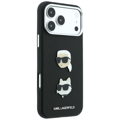 Husa de protectie Karl Lagerfeld Saffiano compatibil cu iPhone 18 Pro / iPhone 17 Pro, Negru