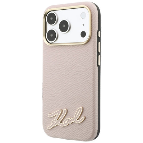 Husa de protectie Karl Lagerfeld compatibil cu iPhone 18 Pro Max / iPhone 17 Pro Max, Roz