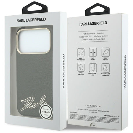 Husa de protectie Karl Lagerfeld compatibil cu iPhone 18 Pro Max / iPhone 17 Pro Max, Negru