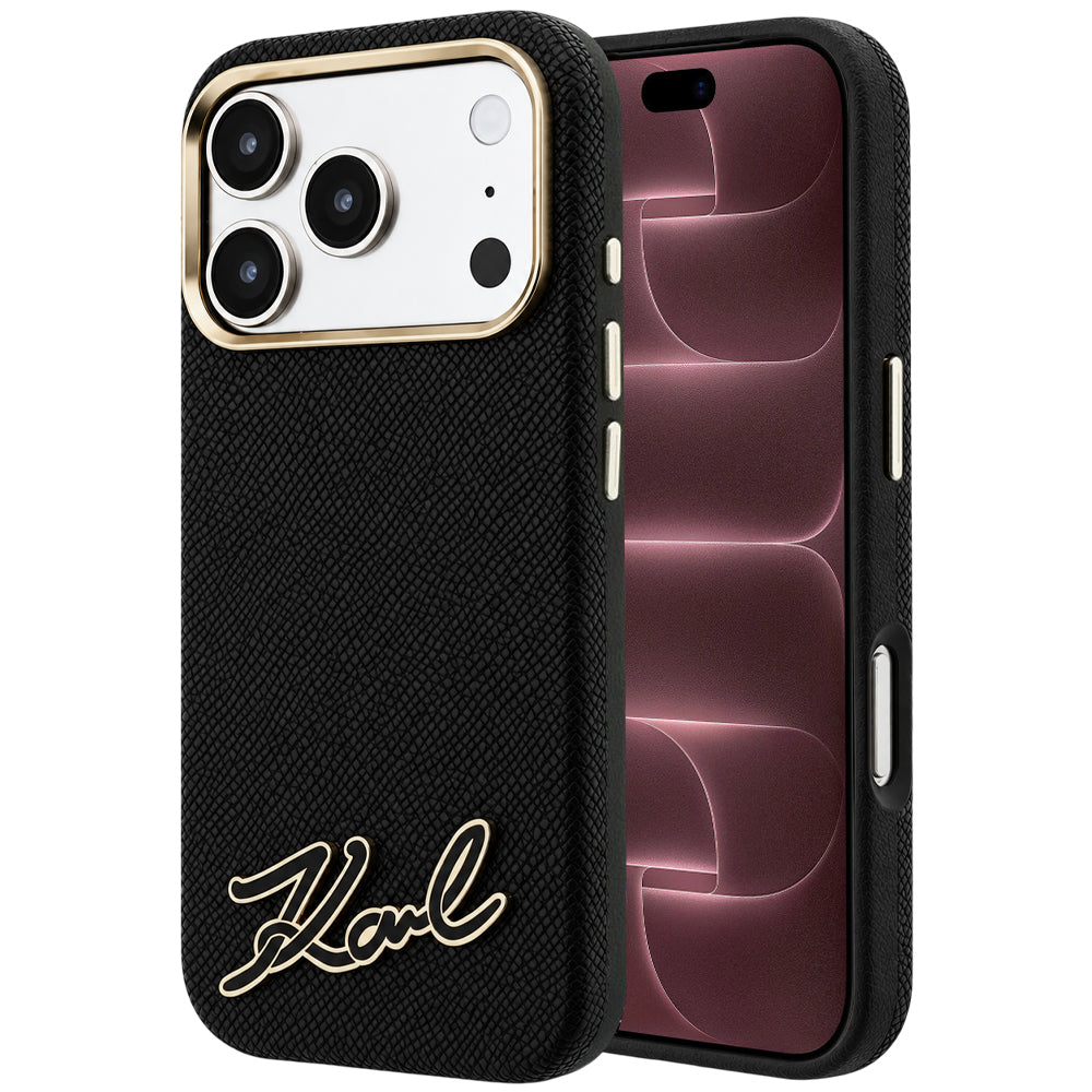 Husa de protectie Karl Lagerfeld compatibil cu iPhone 18 Pro Max / iPhone 17 Pro Max, Negru