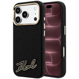 Husa de protectie Karl Lagerfeld compatibil cu iPhone 18 Pro Max / iPhone 17 Pro Max, Negru