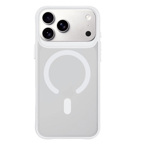 Husa de protectie 3mk Smoke MagCase compatibil cu iPhone 17 Pro / iPhone 18 Pro, Alb