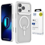 Husa de protectie 3mk Smoke MagCase compatibil cu iPhone 17 Pro Max / iPhone 18 Pro Max, Alb