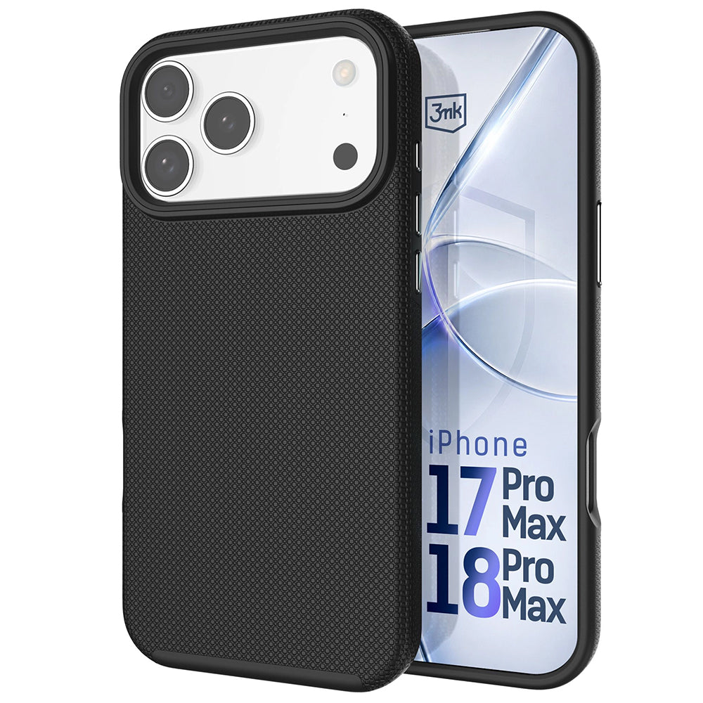 Husa de protectie 3mk Fortis MagCase compatibil cu iPhone 17 Pro Max / iPhone 18 Pro Max, Negru
