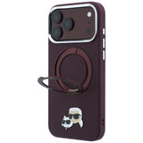 Husa de protectie Karl Lagerfeld compatibil cu iPhone 17 Pro Max / iPhone 18 Pro Max, Bordo