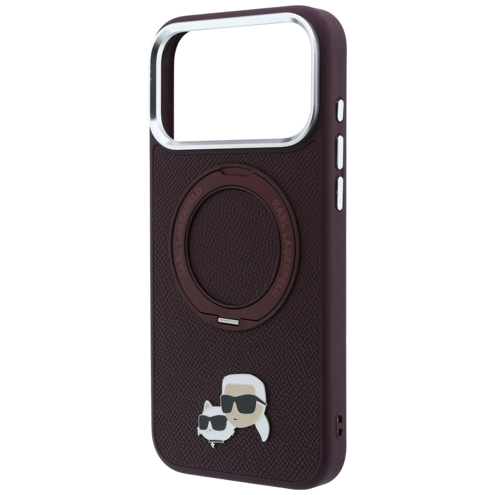 Husa de protectie Karl Lagerfeld compatibil cu iPhone 17 Pro Max / iPhone 18 Pro Max, Bordo