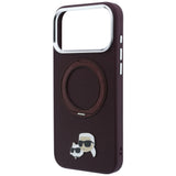 Husa de protectie Karl Lagerfeld compatibil cu iPhone 17 Pro Max / iPhone 18 Pro Max, Bordo