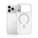Husa de protectie 3mk Smoke MagCase compatibil cu iPhone 17 Pro / iPhone 18 Pro, Alb