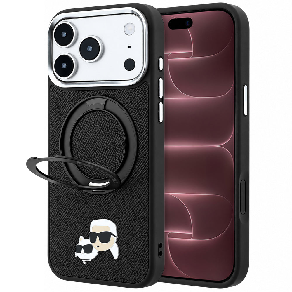 Husa de protectie Karl Lagerfeld compatibil cu iPhone 17 Pro Max / iPhone 18 Pro Max, Negru