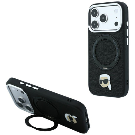 Husa de protectie Karl Lagerfeld compatibil cu iPhone 18 Pro Max / iPhone 17 Pro Max, Negru