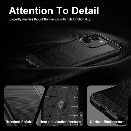 Husa de protectie Techsuit Carbon Silicone compatibil cu Xiaomi Redmi Note 17 Pro Max, Negru